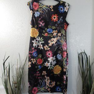 Izabel London Sleeveless Floral Dress Sz 8 Lined